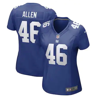 womens nike austin allen royal new york giants game player 